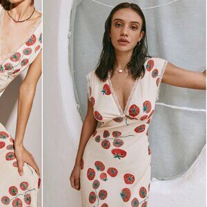 Vintage Lover Bias Cut Maxi Dress Roma